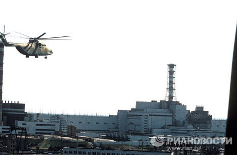 Чернобыльская АЭС после авариии Чернобыльская АЭС после авариии