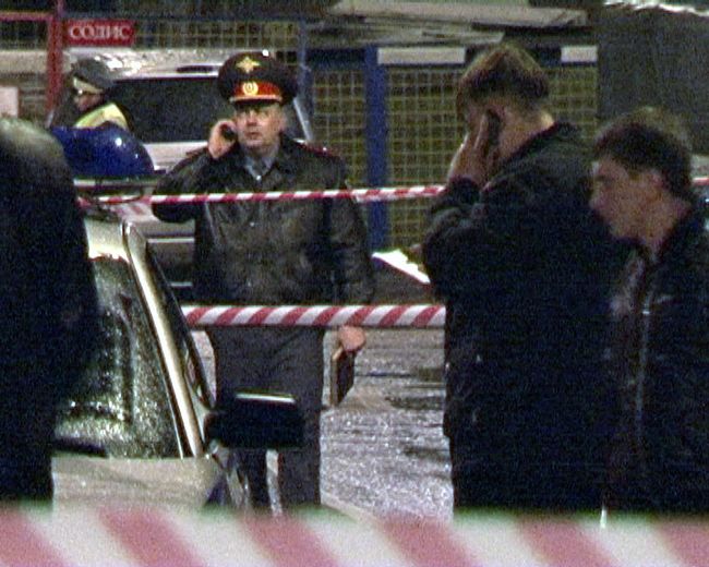 Милиция на месте происшествия. Архив