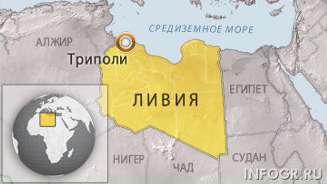 Карта Ливии