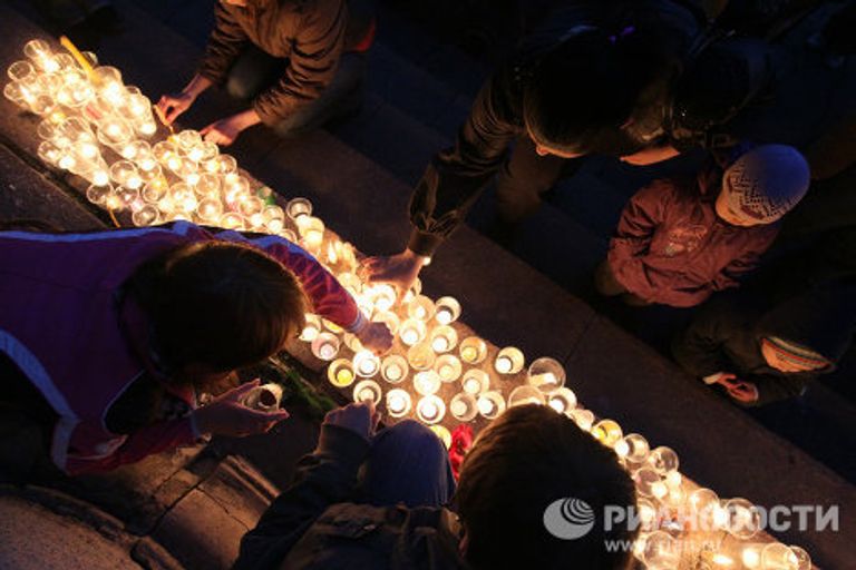 В Новокузнецке прошла акция памяти по погибшим шахтерам