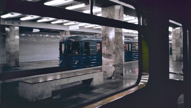 Вестибюль станции Полежаевская Московского метрополитена