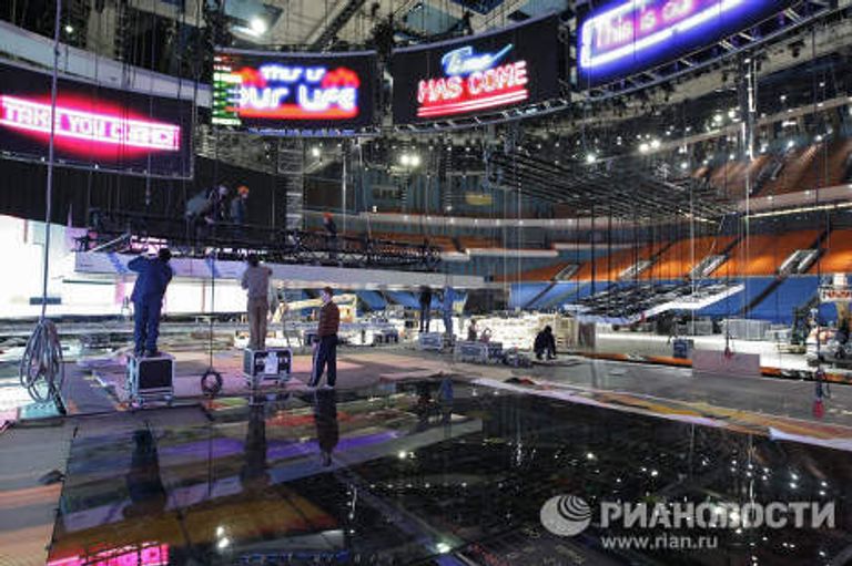 Подготовка СК Олимпийский к Евровидению-2009 Подготовка СК Олимпийский к Евровидению-2009
