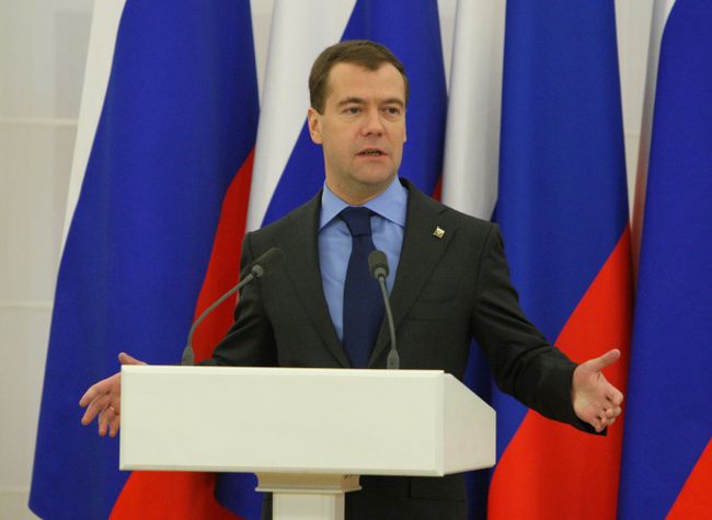 Президент РФ Д.Медведев. Архив