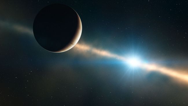 Планета Бета Живописца b (Beta Pic b) глазами художника, архив Планета Бета Живописца b (Beta Pic b) глазами художника, архив