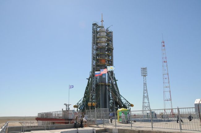 Союз-ТМА-19 на стартовой площадке