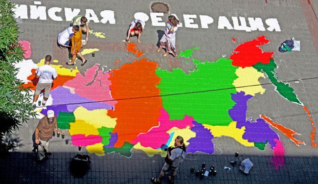 Граффити-карта России Граффити-карта России