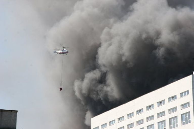 Пожар в здании ЦКБ Алмаз в Москве Пожар в здании ЦКБ Алмаз в Москве