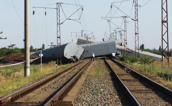 Подрыв грузового поезда в Дагестане Подрыв грузового поезда в Дагестане