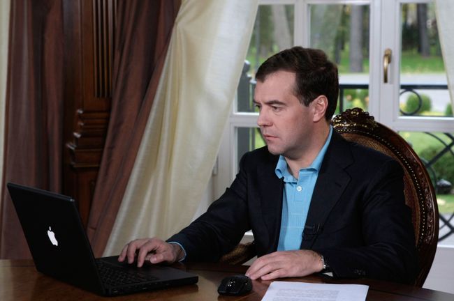 Новая запись в видеоблоге президента РФ Д. Медведева