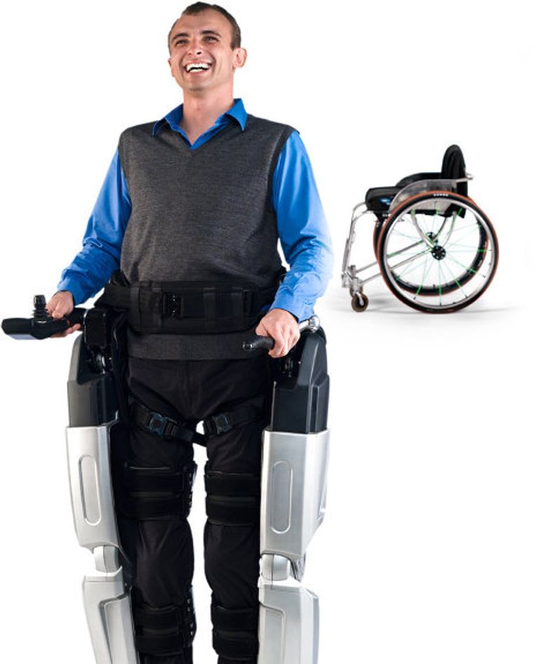 Пара роботизированных ног, созданная компанией Rex Bionics Пара роботизированных ног, созданная компанией Rex Bionics