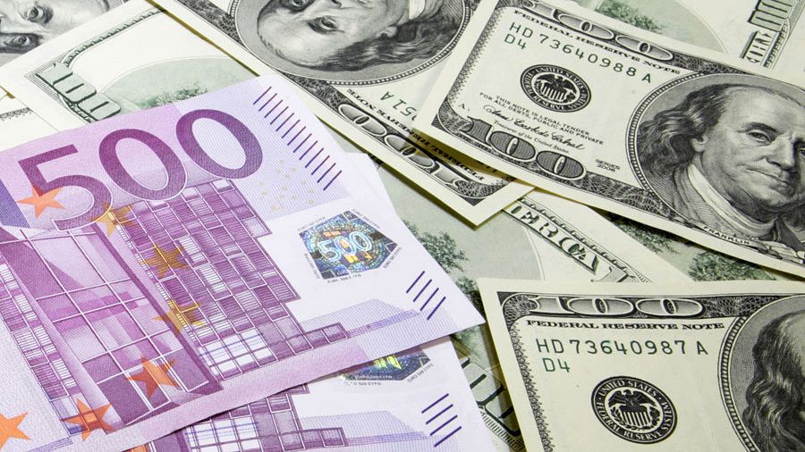 Денежные купюры. Доллары США. Евро Денежные купюры. Доллары США. Евро - РИА Новости, 1920, 23.05.2024