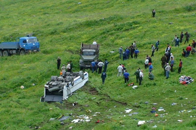 ДТП с автобусом на Транскавказской магистрали