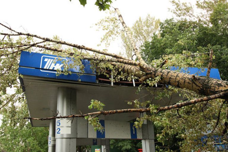 Последствия урагана в районе Соколиная гора Последствия урагана в районе Соколиная гора