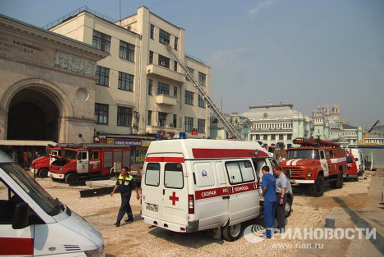 Пожар на площади Тверской заставы Пожар на площади Тверской заставы