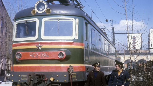 Электровозная бригада локомотивного депо Москва-Сортировочная