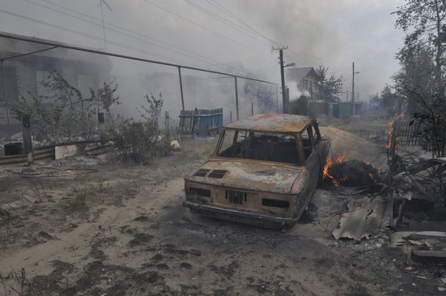 Пожары под Воронежем