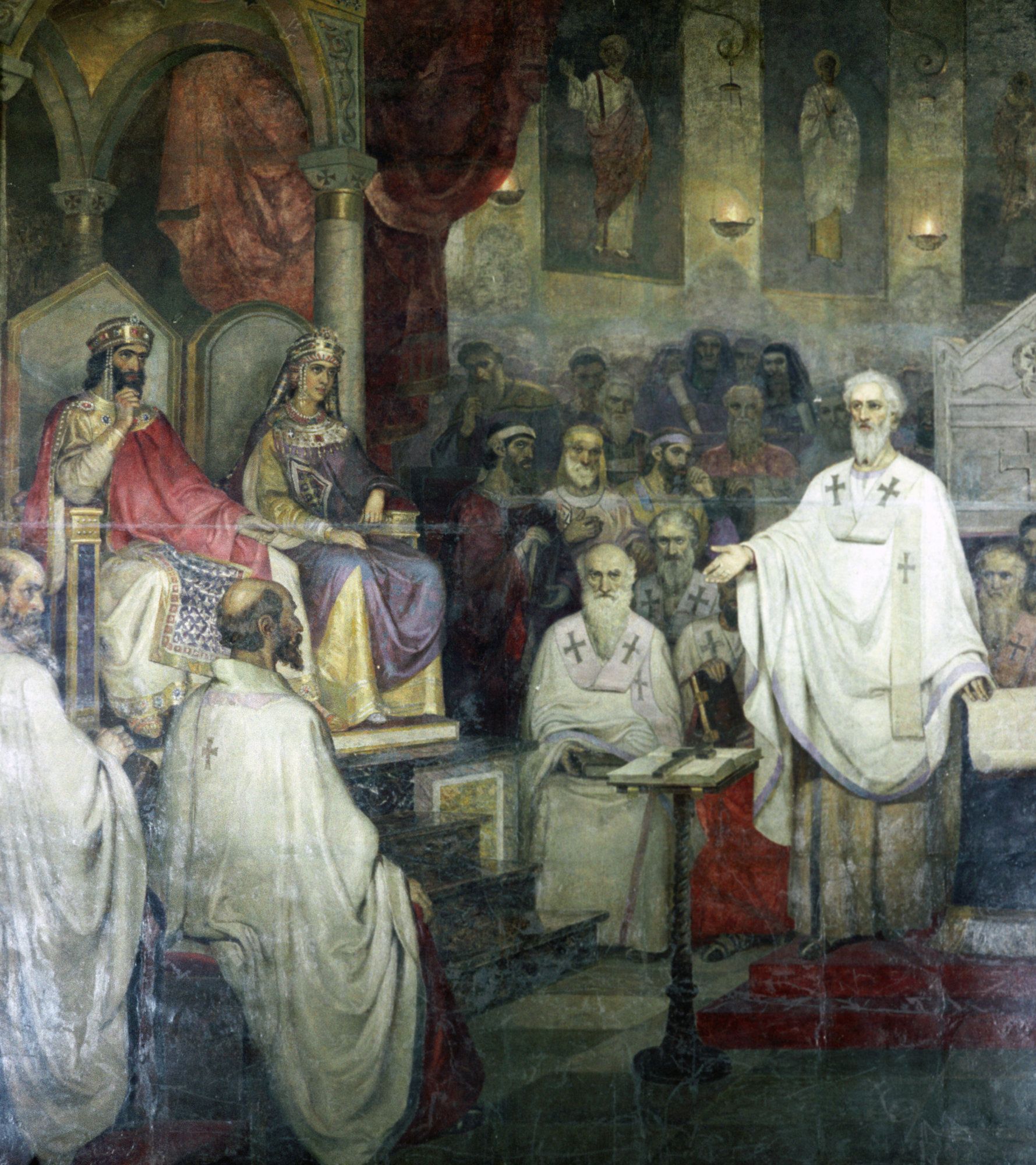 Фреска Четвертый Вселенский Собор - РИА Новости, 1920, 02.08.2023