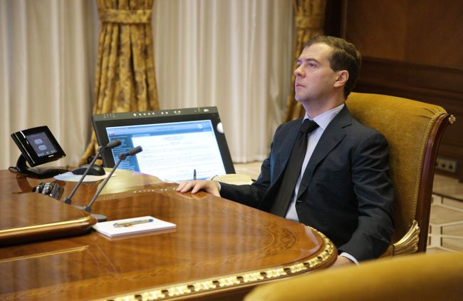 Президент РФ Дмитрий Медведев. Архив