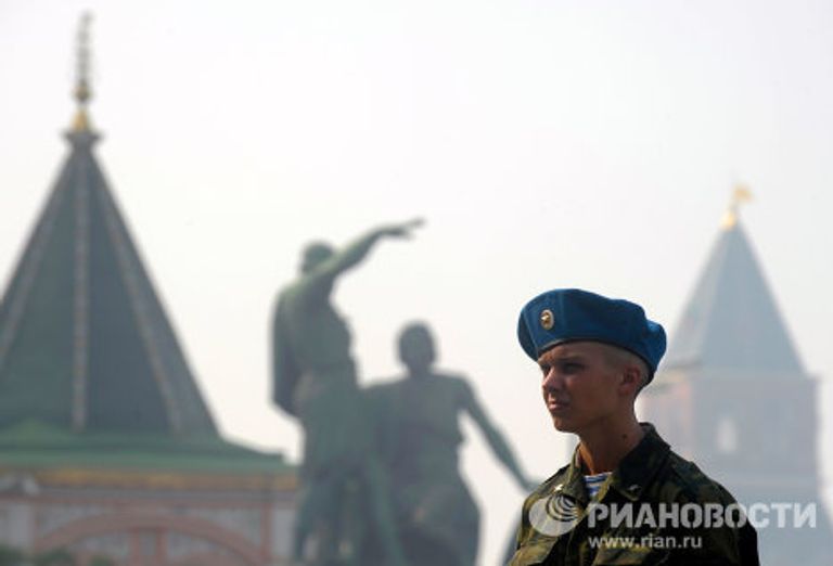 Празднование Дня Воздушно-десантных войск в Москве Празднование Дня Воздушно-десантных войск в Москве
