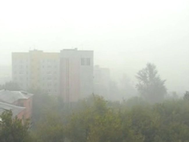 Облако дыма накрыло Тулу 