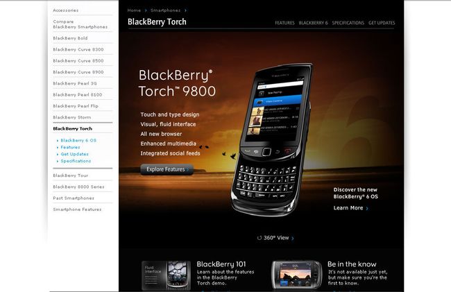 Смартфон BlackBerry Torch Смартфон BlackBerry Torch