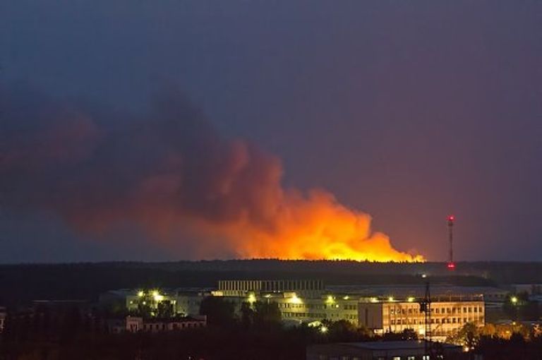 Пожар на свалке бытовых отходов «Сабурово» Пожар на свалке бытовых отходов «Сабурово»