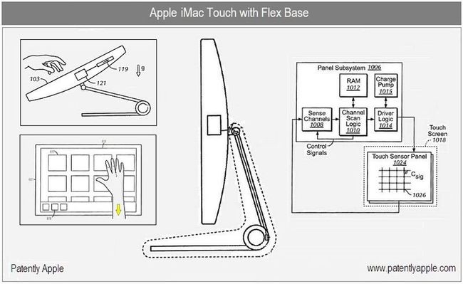 Патентная заявка Apple на iMac Touch