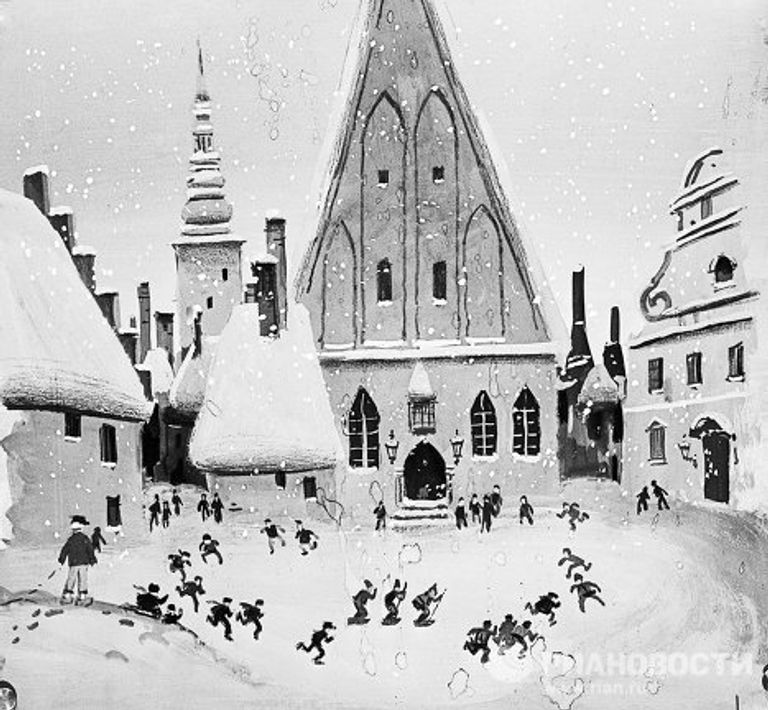 Эскиз Л.Шварцмана и А.Винокурова к мультфильму Снежная королева Эскиз Л.Шварцмана и А.Винокурова к мультфильму Снежная королева