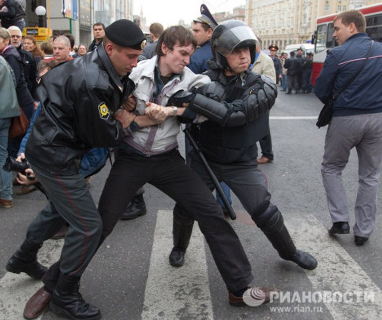 Задержаны участники несанкционированной акции в защиту 31-й статьи Конституции Задержаны участники несанкционированной акции в защиту 31-й статьи Конституции