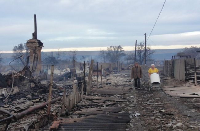 Последствия пожаров в Волгоградской области