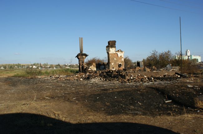 Последствия пожара на станции Лапшинская Последствия пожара на станции Лапшинская