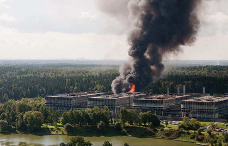 Пожар в Зеленограде Пожар в Зеленограде