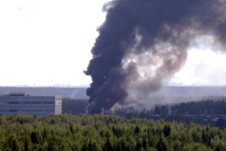 Пожар в Зеленограде Пожар в Зеленограде