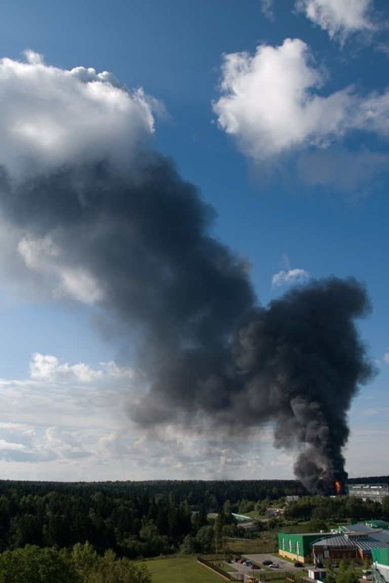 Пожар в Зеленограде Пожар в Зеленограде
