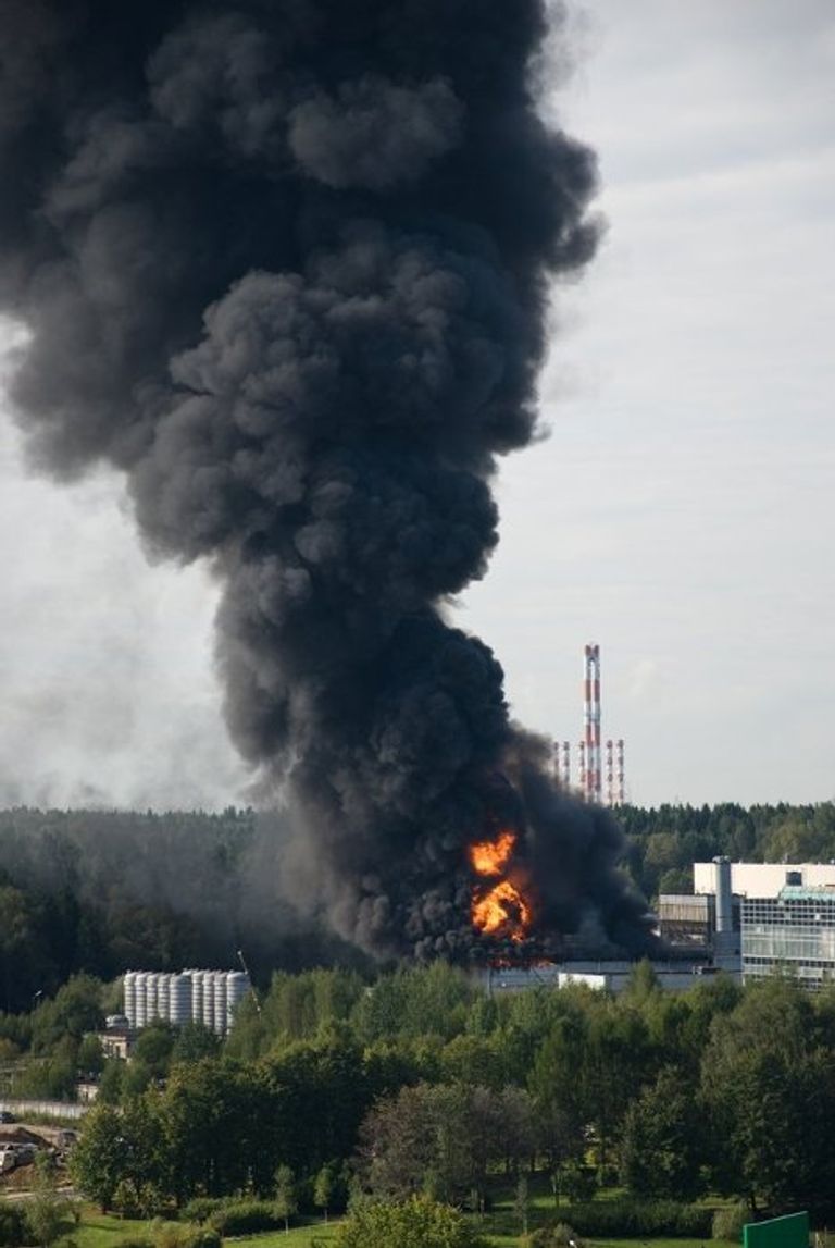 Пожар в Зеленограде Пожар в Зеленограде