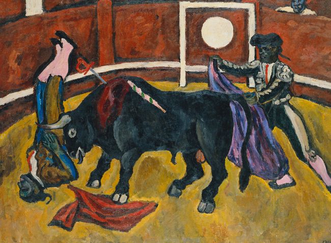 Петр Кончаловский. Бой быков, 1910. (Из частного собрания)