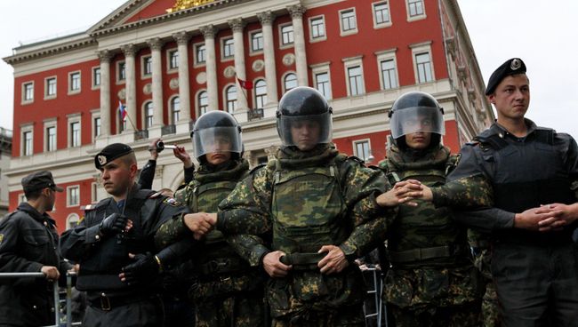 Несанкционированная акция День гнева в Москве