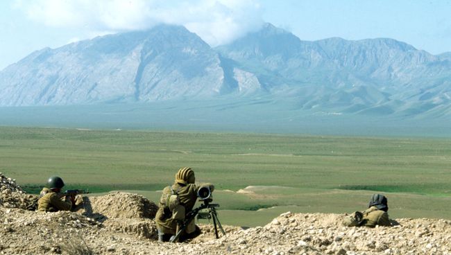 Военнослужащие таджикской армии. Архив