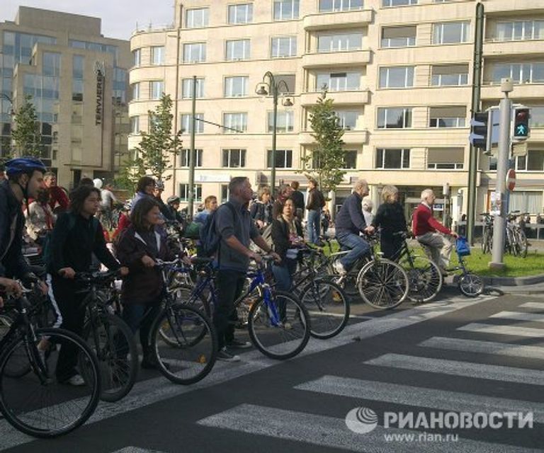 Ежегодный День без автомобиля в Брюсселе Ежегодный День без автомобиля в Брюсселе