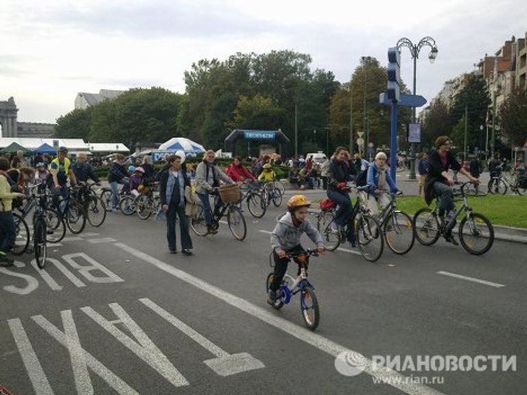 Ежегодный День без автомобиля в Брюсселе Ежегодный День без автомобиля в Брюсселе