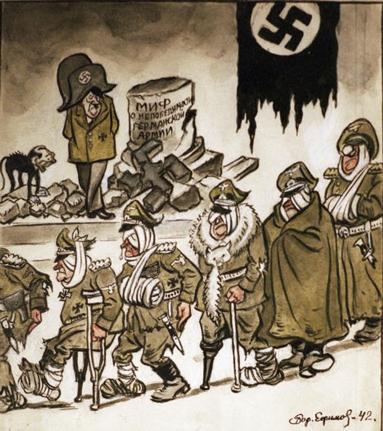 Карикатура «Зимний фриц» Карикатура «Зимний фриц»