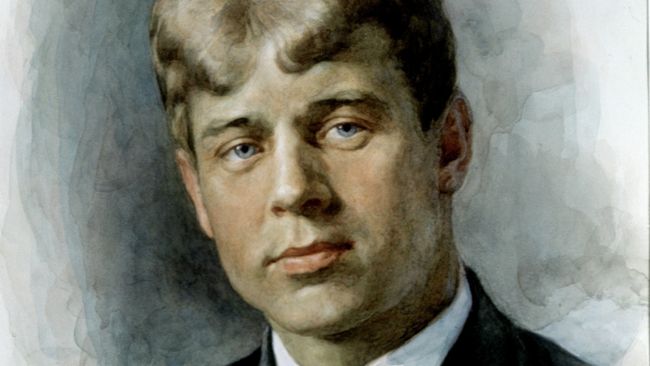 Портрет русского поэта Сергея Александровича Есенина