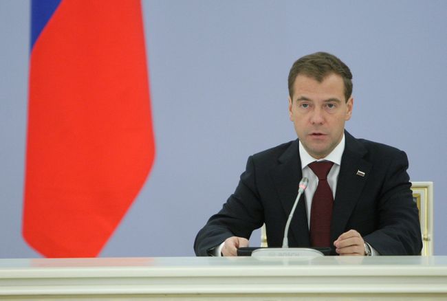 Президент РФ Дмитрий Медведев. Архив