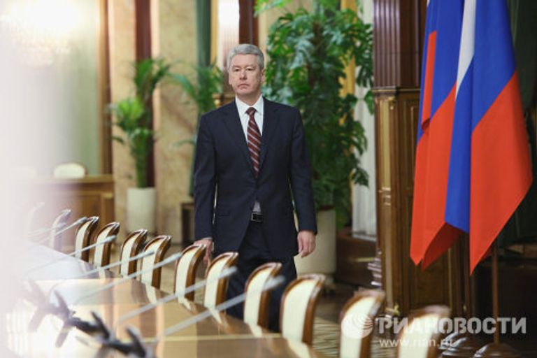 Сергей Собянин в Доме правительства Сергей Собянин в Доме правительства