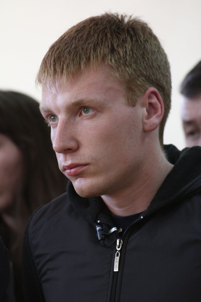 Глава фонда Город без наркотиков Егор Бычков в зале Дзержинского районного суда Нижнего Тагила во время оглашения приговора