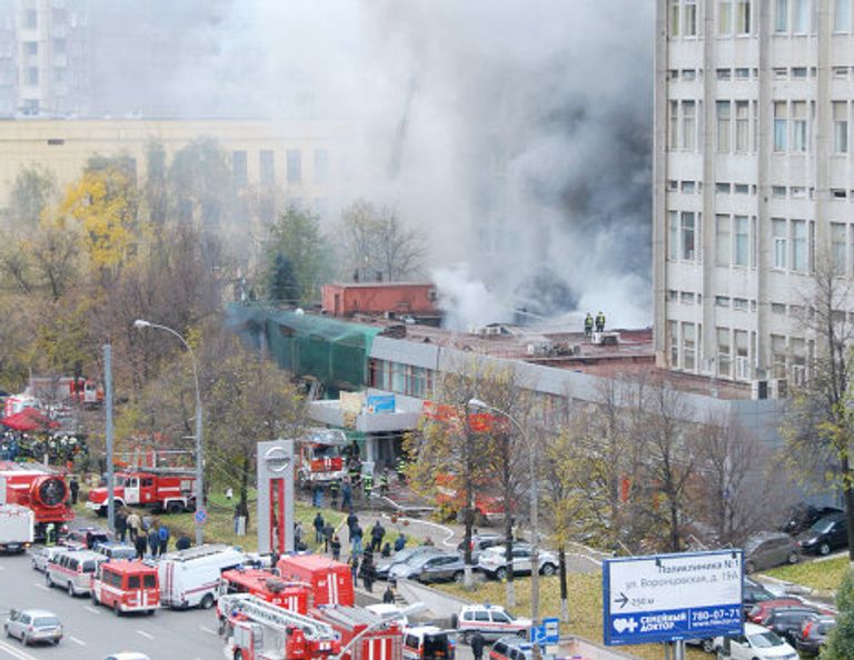 Пожар на Марксисткой улице Пожар на Марксисткой улице