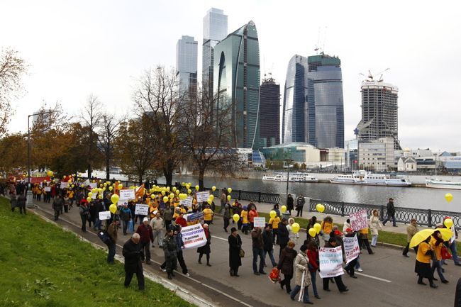 Шествие обманутых дольщиков в Москве Шествие обманутых дольщиков в Москве