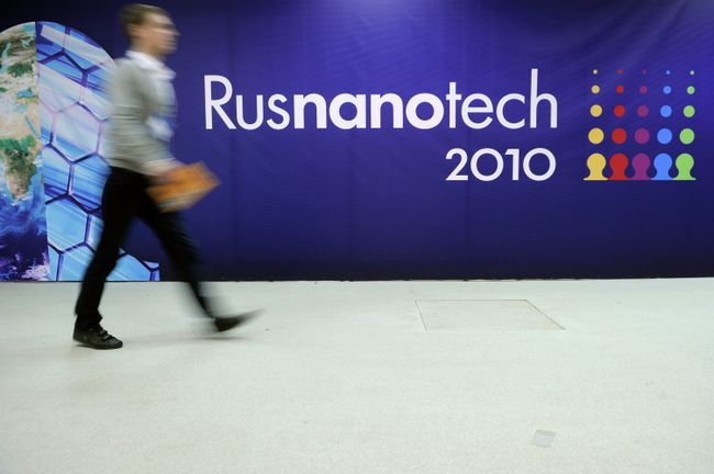 Выставка нанотехнологических проектов в рамках Международного форума по нанотехнологиям Rusnanotech 2010 в ЦВК Экспоцентр в Москве