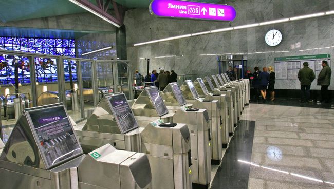 Новая станция Санкт-Петербургского метрополитена Волковская.