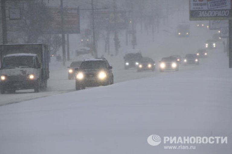 Сильный снегопад в Москве Сильный снегопад в Москве